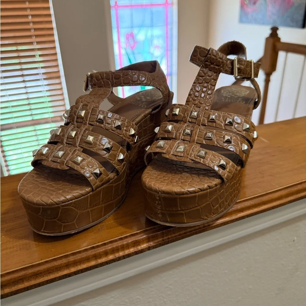Vince Camuto Wedge Sandals - Picture 2 of 10